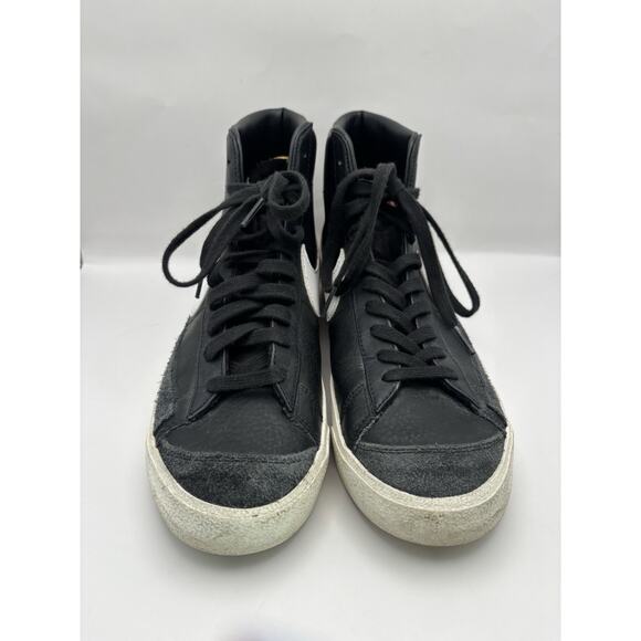 Nike Blazer Mid ‘77 Vintage Black Leather Sneakers Men Size 11 main image 8